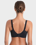 Deep V Push-Up Underwire Bra with Rhinestone Strap - view 13