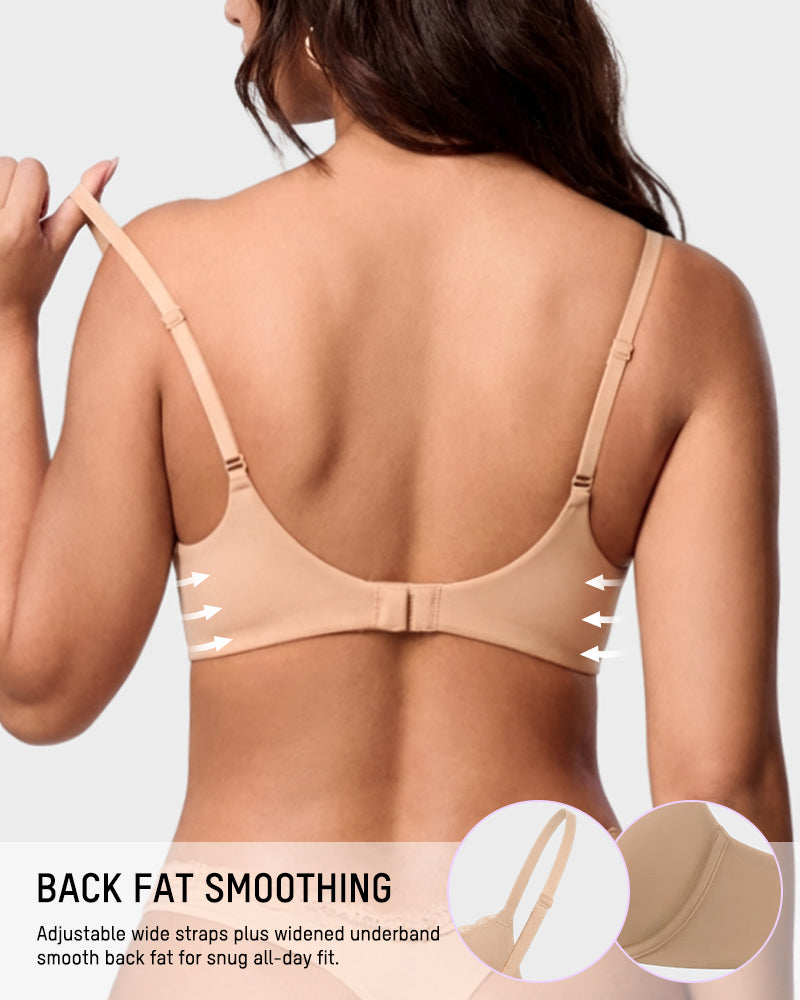 Deep V Lace Push-Up Bra - view 3