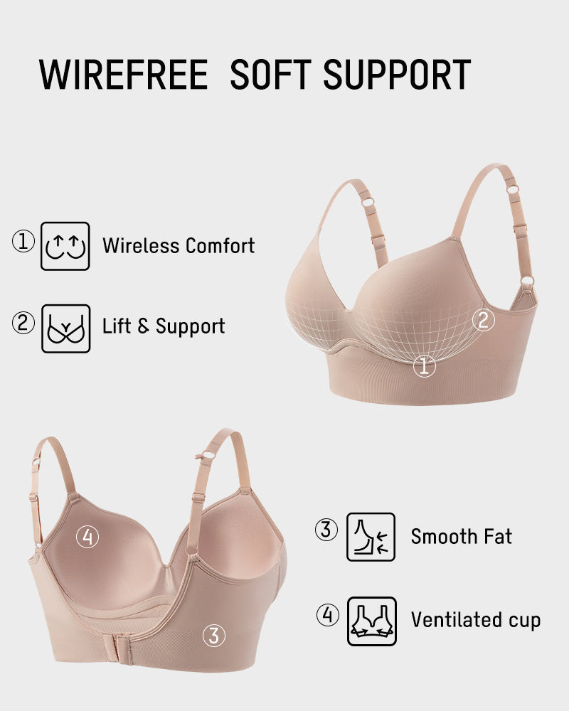 Deep V Wireless Lift Bralette - view 4