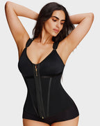 Double-Layer Tummy Control Waist Shaper Girdle With Bra - view 10