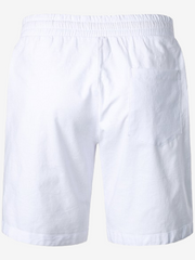 Men's Solid Color Breathable Linen Cotton Casual Shorts