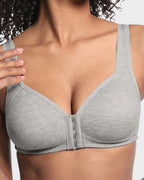 Easy-On Front Closure Wireless Support Bra - view 8