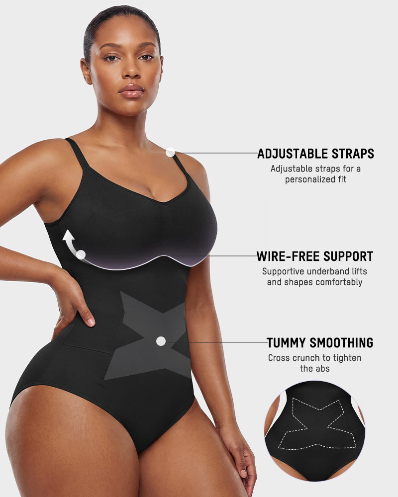 Easyslide™ Deep V Camisole Bodysuit Shapewear - view 6