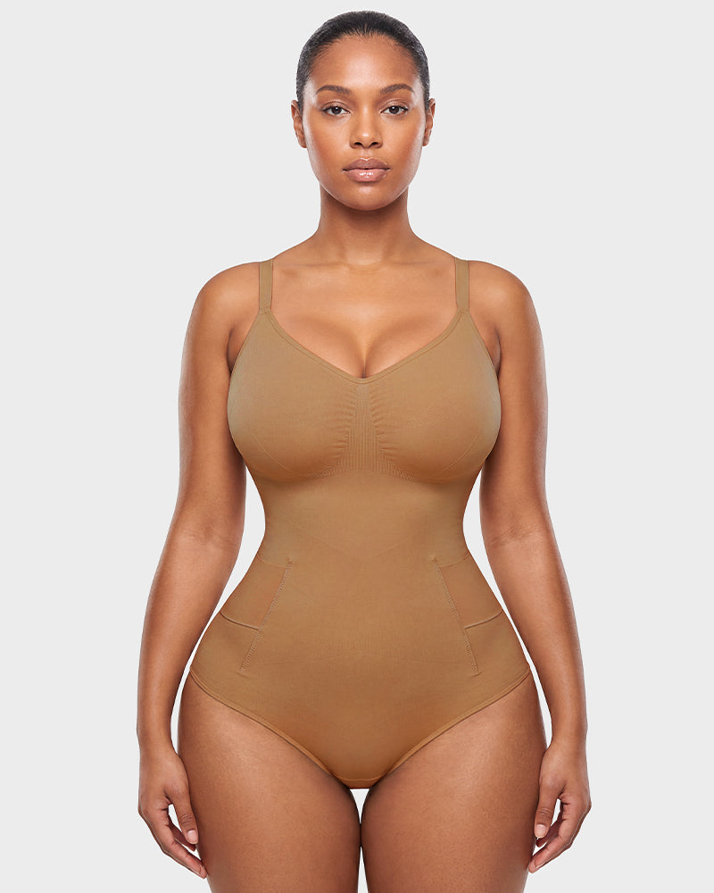 Easyslide™ Deep V Camisole Bodysuit Shapewear - view 13