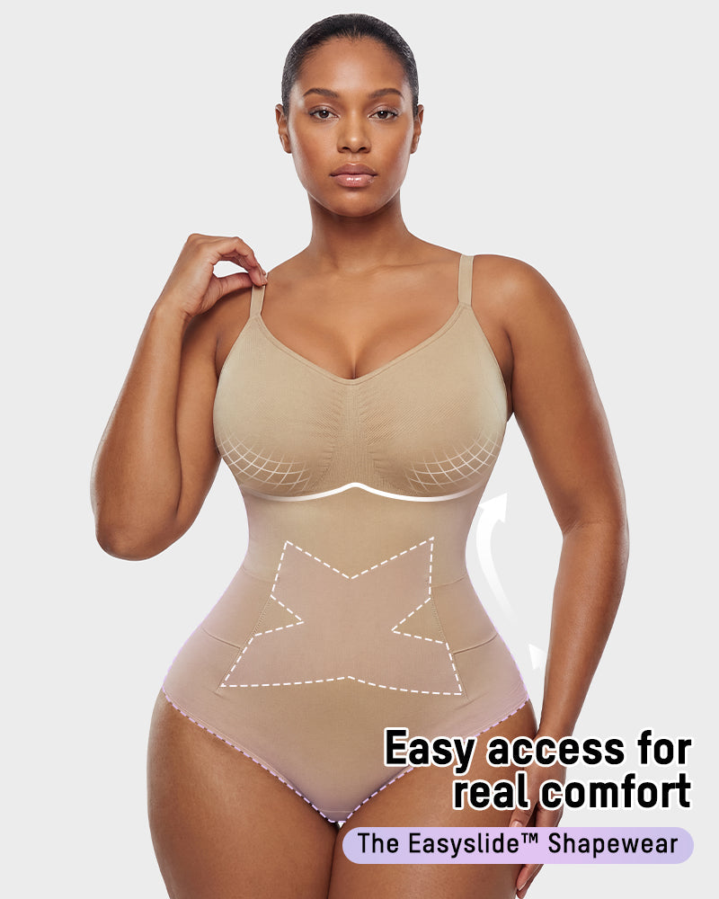 Easyslide™ Deep V Camisole Bodysuit Shapewear - view 3