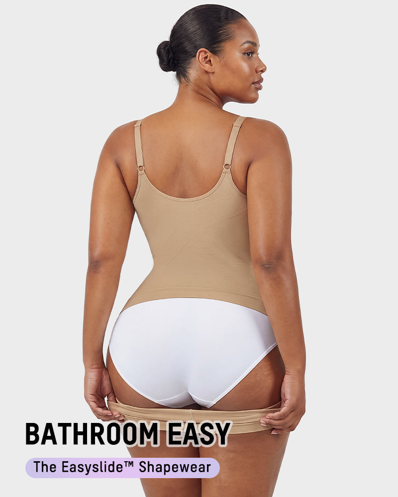 Easyslide™ Deep V Camisole Bodysuit Shapewear - view 4
