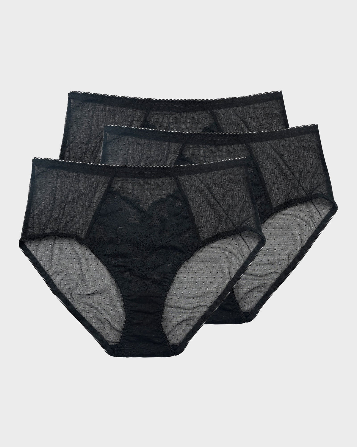 Enchant Floral Lace Brief Underwear (3 Pack)