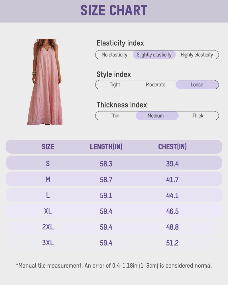 Flowy Boho V-Neck Halter Maxi Dress - view 13