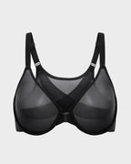 Front Closure Mesh Support Seamless Bra - view 27