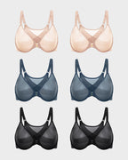 Front Closure Mesh Support Bra Multipack - view 14