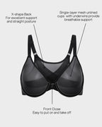 Front Closure Mesh Support Bra Multipack - view 3