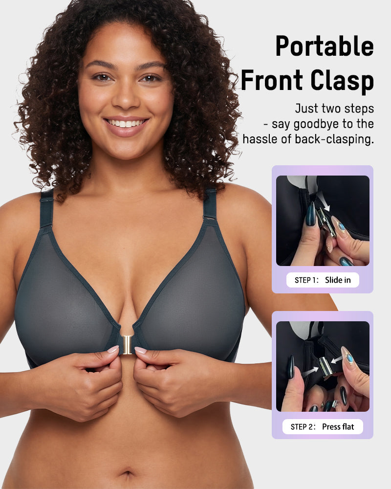 Front Closure Mesh Support Bra Multipack - view 2