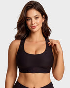 Front Closure Cross-Back Wireless Posture Bra - view 13