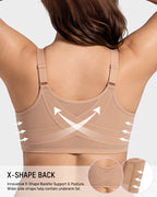 Front Closure Mesh Support Seamless Bra - view 4