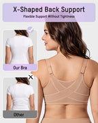 Front Closure Mesh Support Seamless Bra - view 5