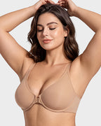 Front Closure Mesh Support Seamless Bra - view 19