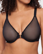 Front Closure Mesh Support Seamless Bra - view 22