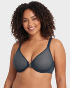 Front Closure Mesh Support Seamless Bra