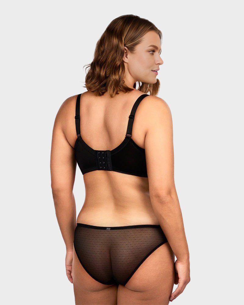 Full Coverage Lace Minimizer Bra - Petal - view 4