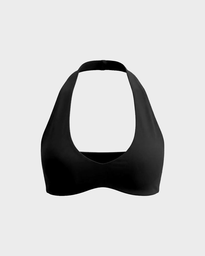 Halter Open-Back Low-Impact Sports Bra - view 26