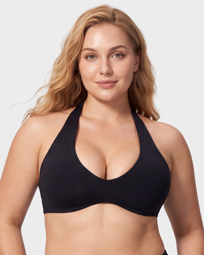 Halter Open-Back Low-Impact Sports Bra - view 12