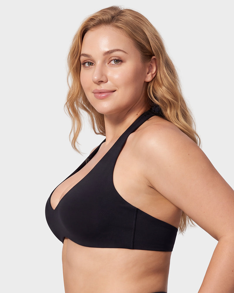 Halter Open-Back Low-Impact Sports Bra - view 11