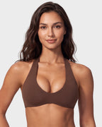 Halter Open-Back Low-Impact Sports Bra