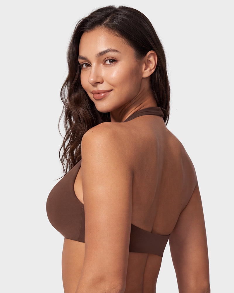 Halter Open-Back Low-Impact Sports Bra - view 10