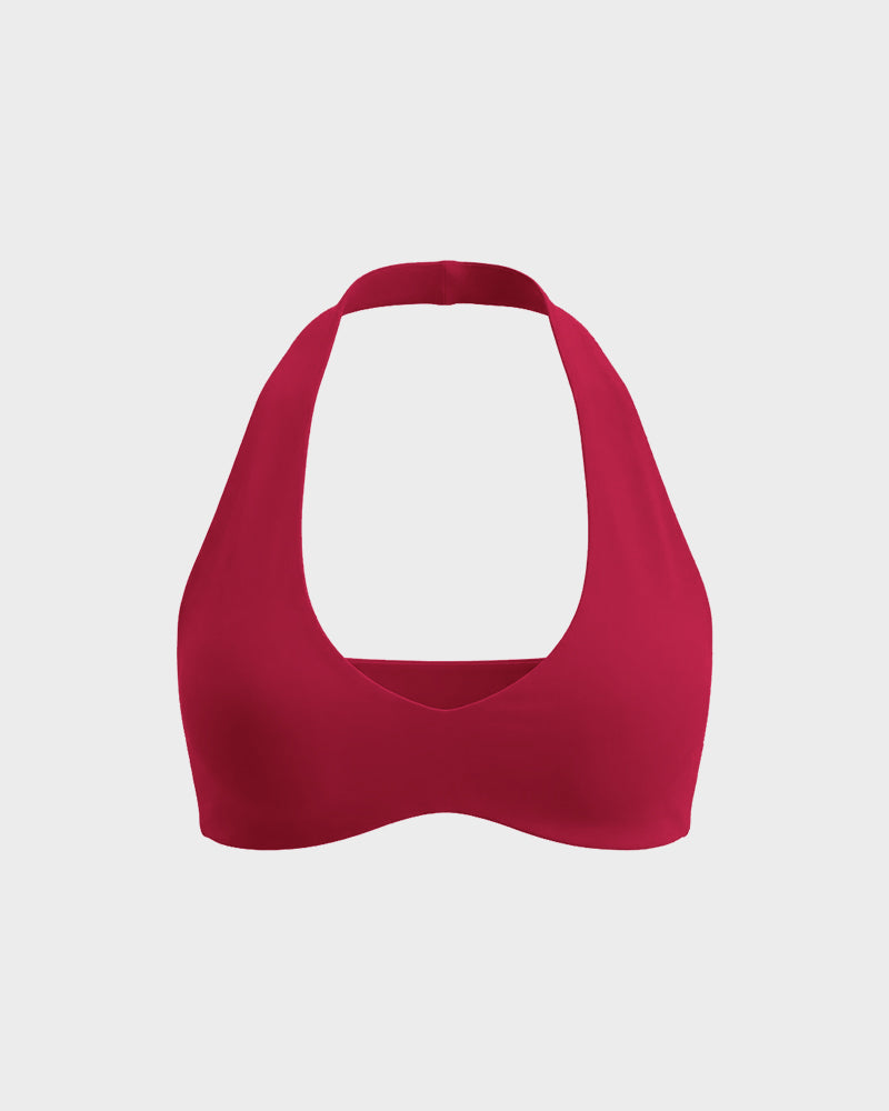 Halter Open-Back Low-Impact Sports Bra - view 28