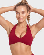 Halter Open-Back Low-Impact Sports Bra - view 15