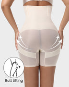 High-Waist Cross Compression Shaping Shorts - view 8