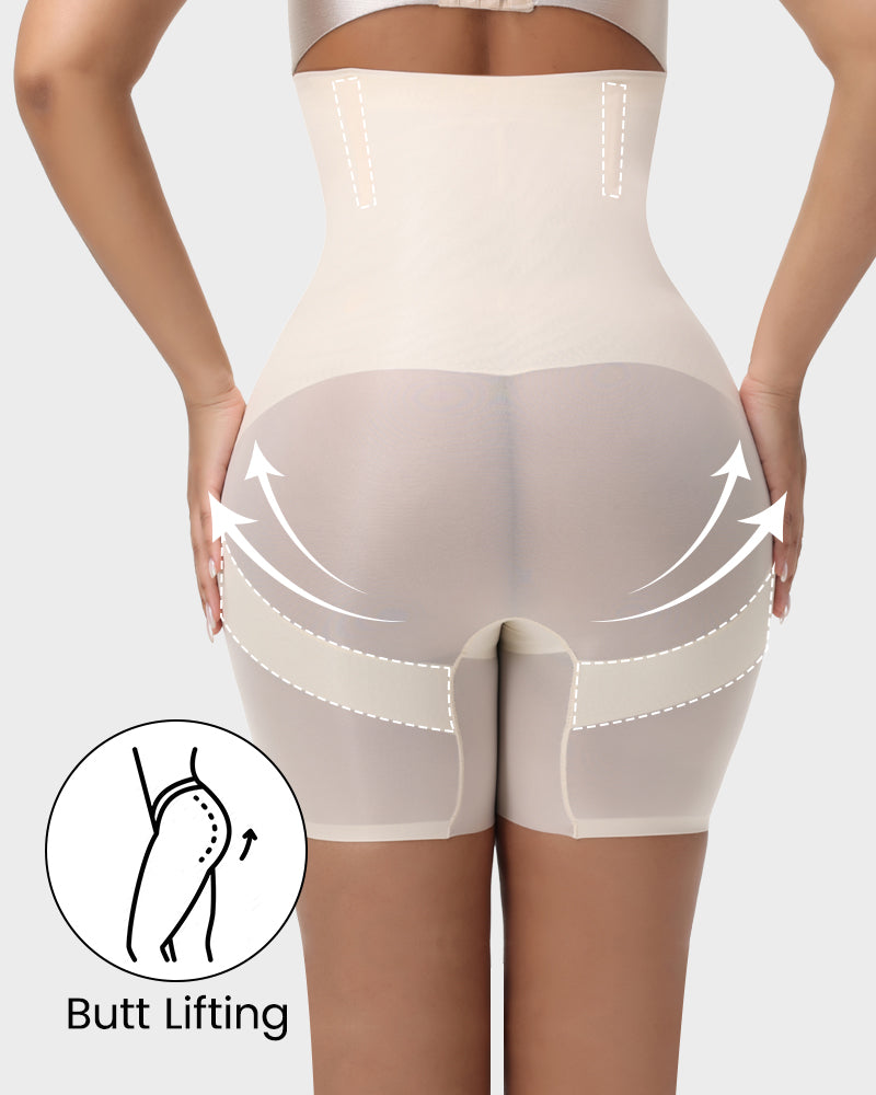 High-Waist Cross Compression Shaping Shorts - view 8