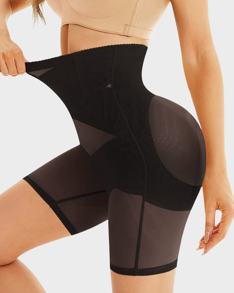 High-Waist Mesh Tummy Control Shapewear Shorts - view 2