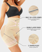 High-Waist Mesh Tummy Control Shapewear Shorts - view 7