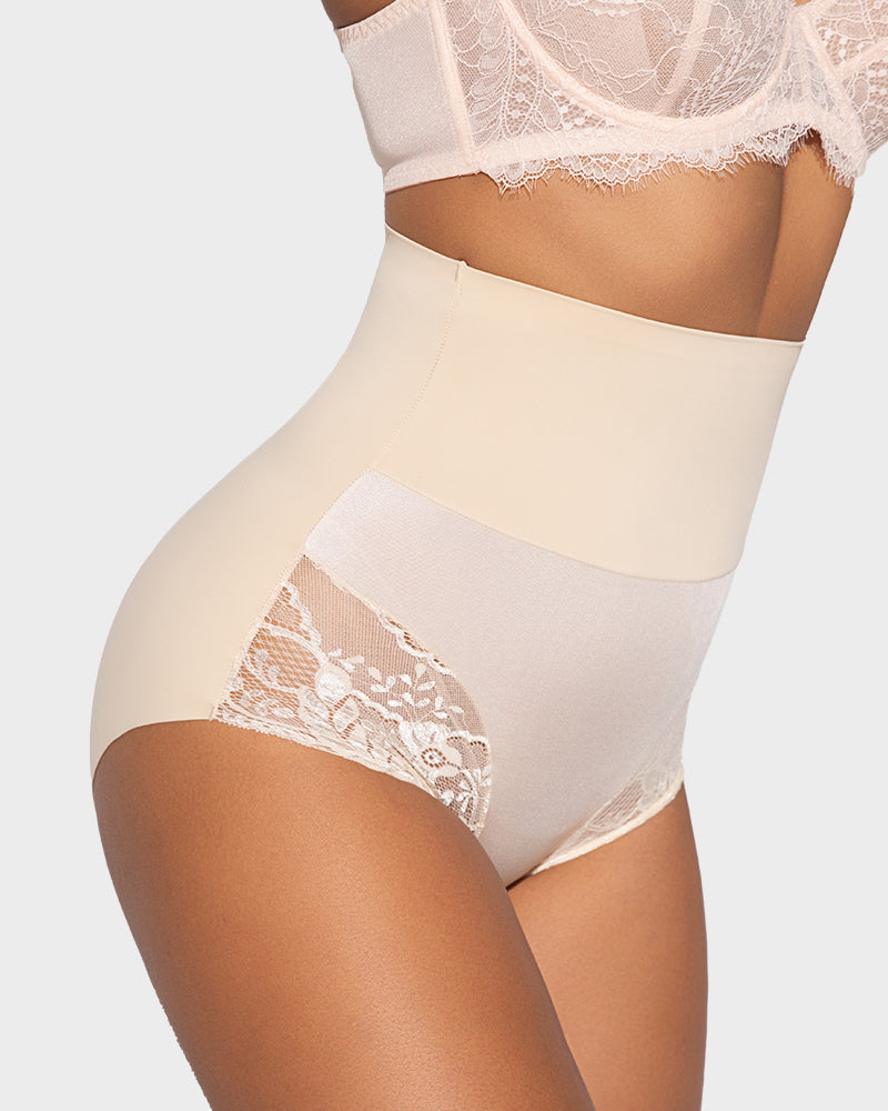High-Waist Seamless Lace Shaping Panty (3 Pack) - view 3