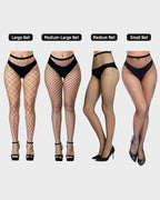 High-Waist Classic Fishnet Pantyhose – 4 Mesh Styles - view 12