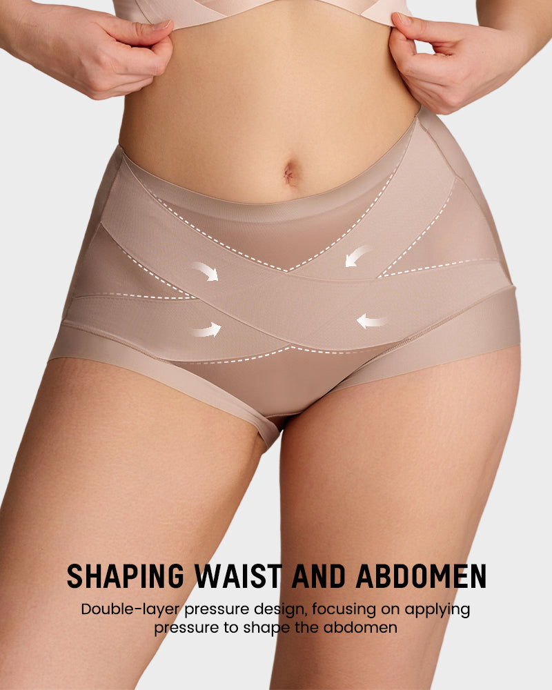High-Waist Cross Compression Shaping Panties Multipack - view 2
