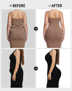 High-Waist Zip-Up Shaping Shorts - view 6