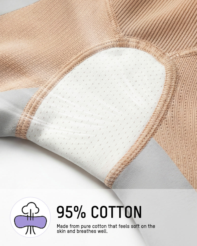 High-Waist Zip-Up Shaping Shorts - view 9