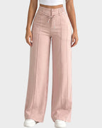 High-Waisted Drawstring Wide-Leg Pants - view 14