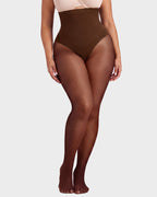 High-Waisted Floral Lace Shaping Tights - view 26