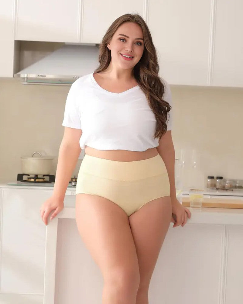 High-Waisted Full Coverage Cotton Briefs(4 pack) - view 11