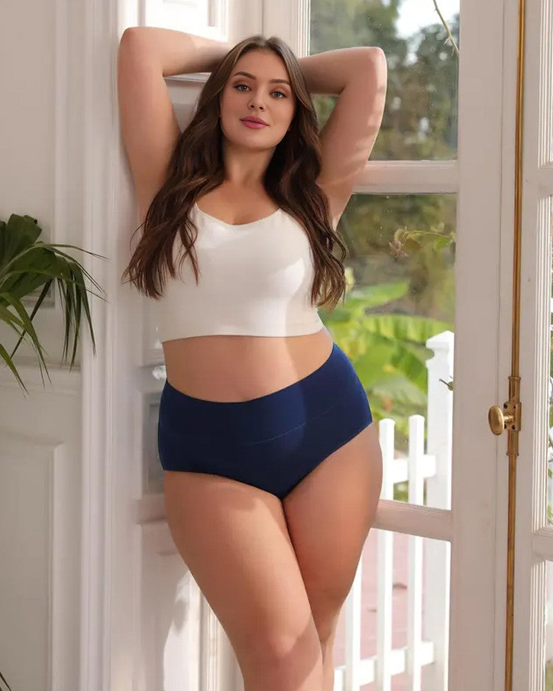 High-Waisted Full Coverage Cotton Briefs(4 pack) - view 8