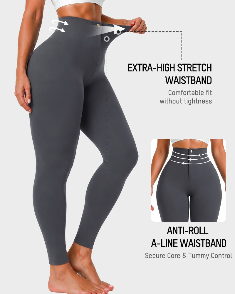 High-Waisted Tummy Control Butt-Lift Shaping Leggings - view 4