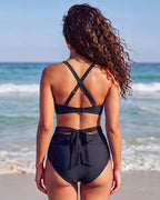 High-Waisted Tummy Control Mesh Bikini Set - view 18