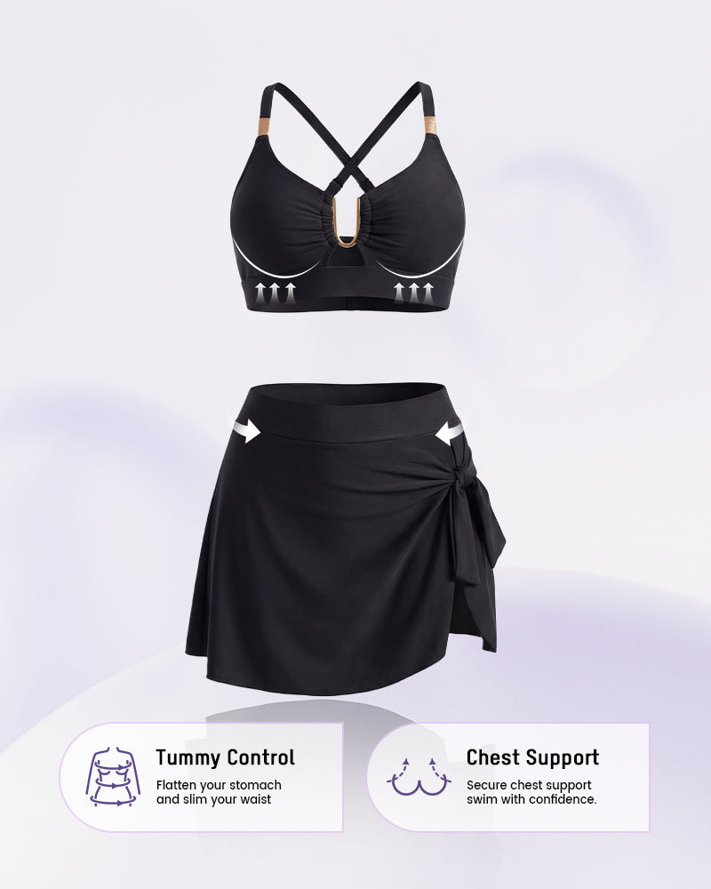 High Waist Tummy Control Push Up Bikini - view 4