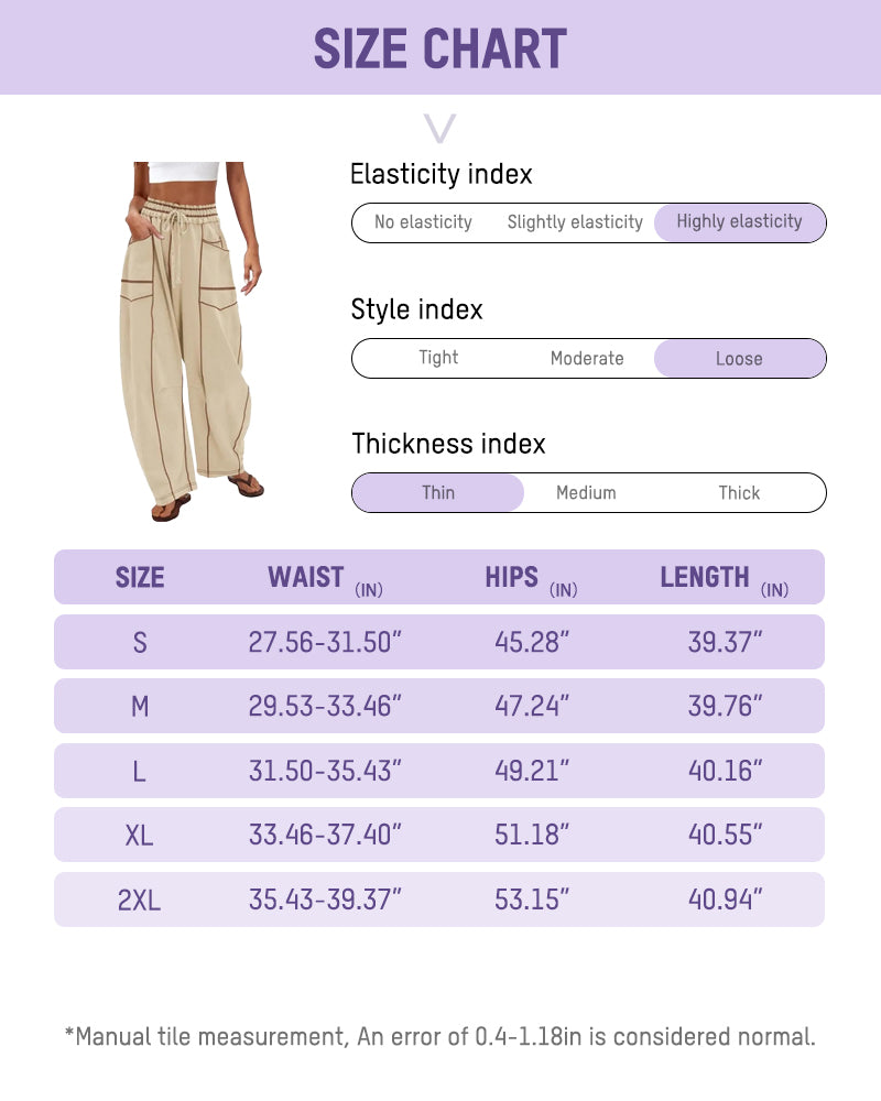 Hip Hop Patchwork Baggy Wide Leg Pants with Pockets - view 6