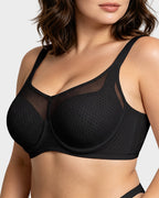 Honeycomb™  Mesh Underwire Minimizing Bra - view 17