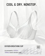 Honeycomb™  Mesh Underwire Minimizing Bra - view 5