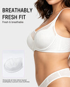 Honeycomb™  Mesh Underwire Minimizing Bra - view 4